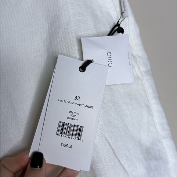 NWT Onia Linen Fixed-Waist Short Size 32 - Picture 11 of 11